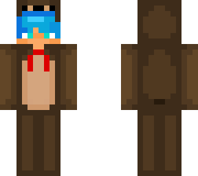 blue haired bear skin