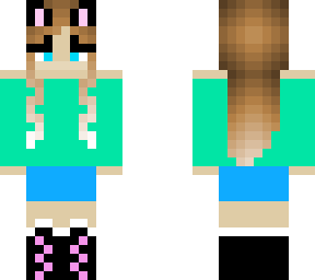 brunette cat girl