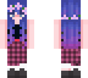 girl with cool blue hair
