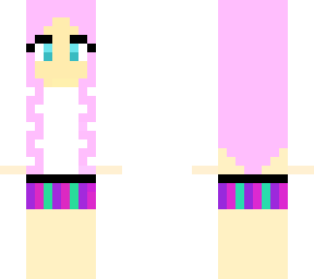 girl with pink hair
