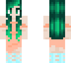 green hair girl
