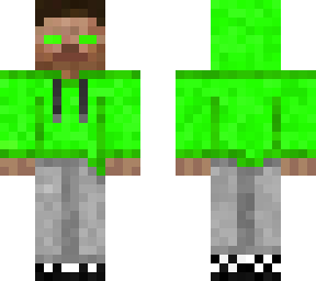 herobrine greenhoodie gray sweatpants