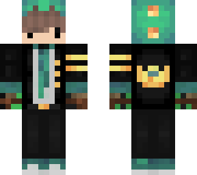 human dragon with a mineteria suit