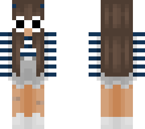 navy shirt girl with clout goggles (not my skin) (redesign)