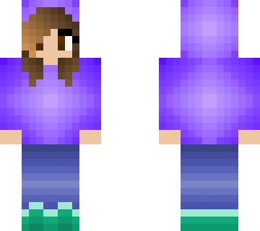 purple hoodie girl