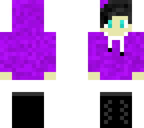 purple hoodie girl short hair