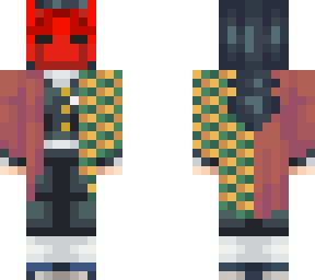 tomioka giyuu with a red mask
