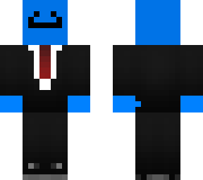 wide blue man