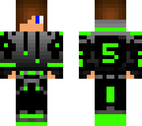 black-green hoodie
