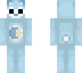 Blue Care Bear With Clout Goggles Minecraft Skin