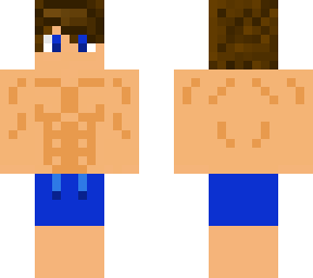 boy in swim trunks