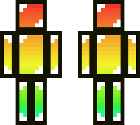 colorful faceless skeppy gradient fade skin