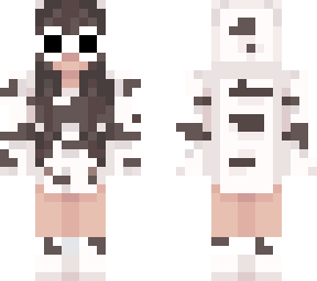 Cow Girl With Clout Goggles Minecraft Skin