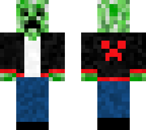 creeper with red creeper sweatshirt