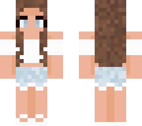 cute girl with brown hair and blue eyes