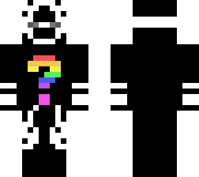 dark rainbow question mark - white 3d layer