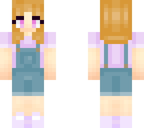 ginger haired girl wearing coveralls