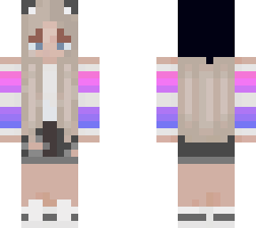 girl with cat ears and beanie (edit of cute cat girl