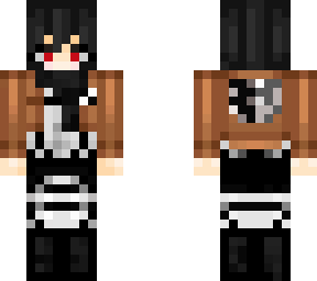 mikasa ackermann black gear design