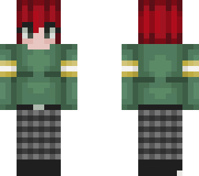 ms sweatshirt/plaid pants