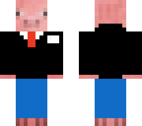 pig in  suit