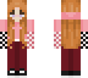 pink checkered sleeves
