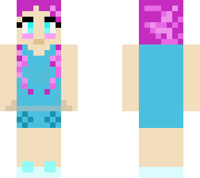 pink haired girl