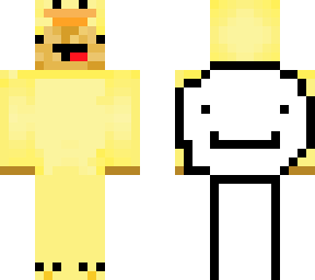 potato in a ducky skeppy x dream onesie