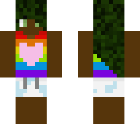 rainbow tank top girl with a heart on it!