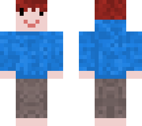 random happy person blue