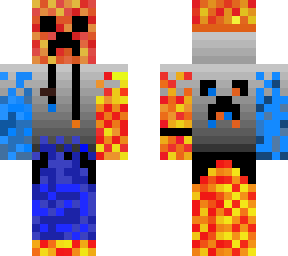 red and blue fire creeper