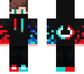 red and blue hoodie