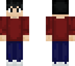 red plain shirt