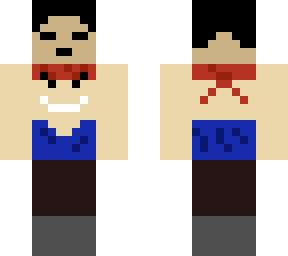 short pirate holding dead man's head