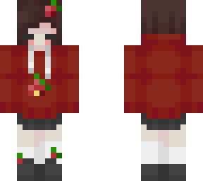 strawberry hoodie girl