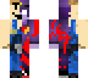(edited) cleetus n' purple guy in half skin