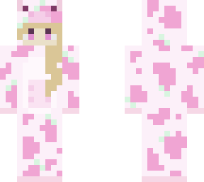 ~girl in a strawberry cow onsie~   cow credits to mnekochan