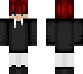 a boy with black and white clothes