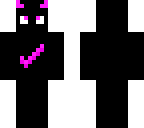 black and pink demon