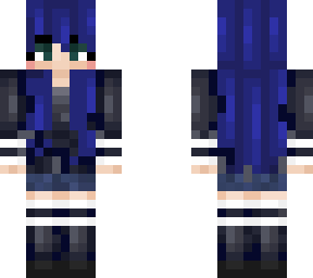 blue haired girl