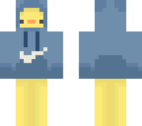 blue hoodie duck