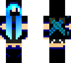 blue ninja girl