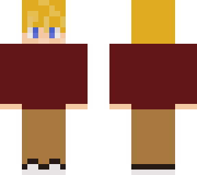 boy in red shirt