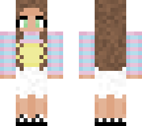 cute aesthetic pink, yellow and blue girl