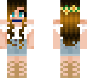 cute girl with flower crown