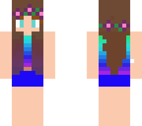 edit of girl in purple flower crown