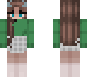 girl with a sweater blue eyes and brown hair