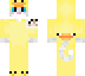 kitty in a duck onzee