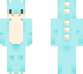 light-blue dinosaur.