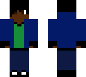 me as a pokemon trainer but a blue jacket and green shirt